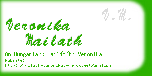 veronika mailath business card
